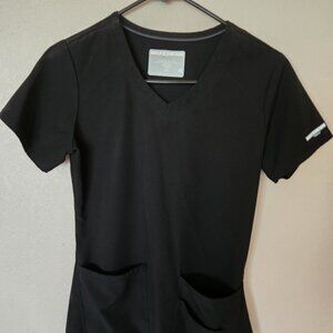 Skechers XS Black Scrub Top
